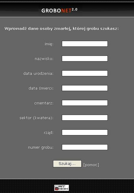 Wyszukiwarka osób pochowanych na cmentarzu w Krośnie - zdjęcie w treści  nr 1