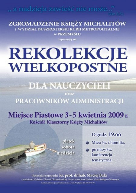 Rekolekcje Wielkopostne dla nauczycieli i pracowników administracji - zdjęcie w treści 