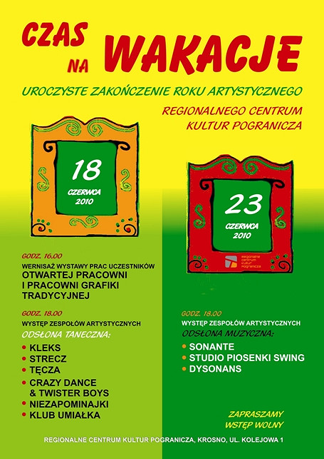 Czas na wakacje czyli zakończenie roku artystycznego RCKP - zdjęcie w treści 