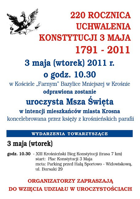 220 rocznica uchwalenia Konstytucji 3 Maja - zdjęcie w treści 