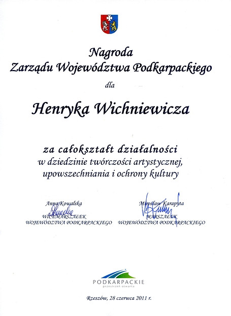 Wichniewicz nagrodzony! - zdjęcie w treści  nr 1
