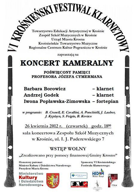 Krośnieński Festiwal Klarnetowy - zdjęcie w treści 