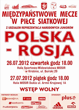Polska - Rosja - mecze siatkarskich reprezentacji juniorów - zdjęcie w treści 