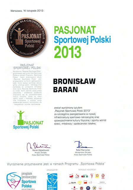 Nagrodzono Pasjonatów i Budowniczych Polskiego Sportu 2013 - zdjęcie w treści  nr 2