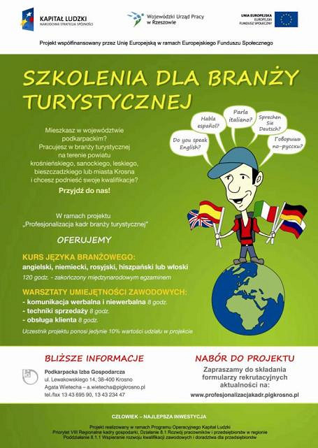 Kursy językowe dla pracowników branży turystycznej - zdjęcie w treści 