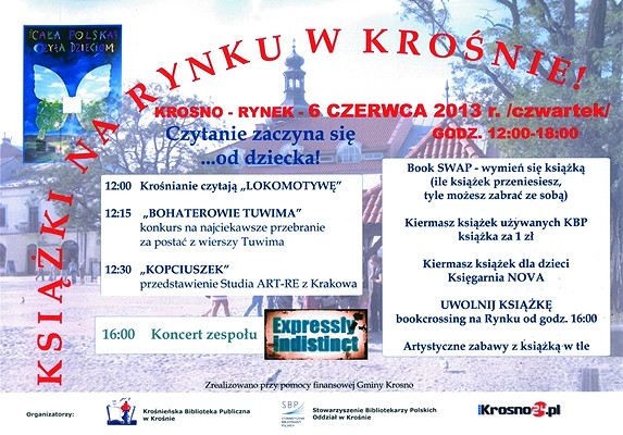 Książki na Rynku w Krośnie - PRZENIESIONE DO BIBLIOTEKI - zdjęcie w treści  nr 1