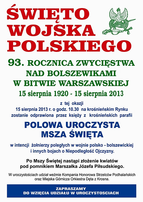15 sierpnia - Święto Wojska Polskiego - zdjęcie w treści 