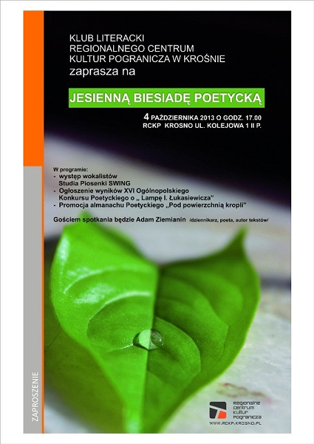 ADAM ZIEMIANIN NA JESIENNEJ BIESIADZIE POETYCKIEJ - zdjęcie w treści 