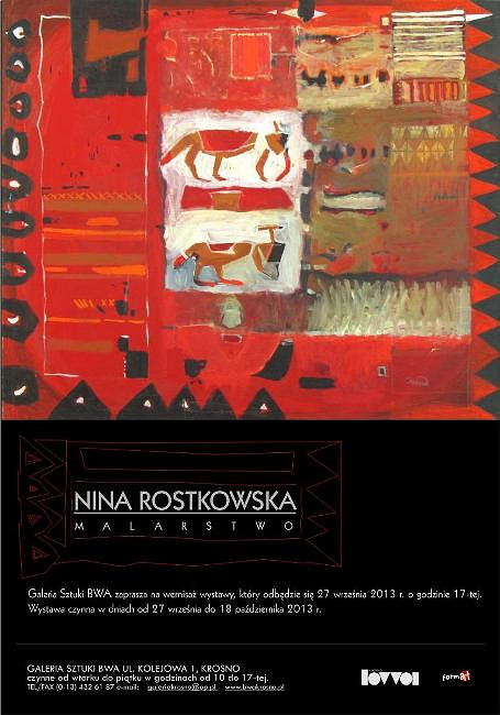 Zapraszamy na wystawę malarstwa Niny Rostkowskiej - zdjęcie w treści 