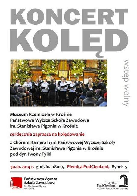 KONCERT KOLĘD w wykonaniu Chóru  Kameralnego PWSZ - zdjęcie w treści 