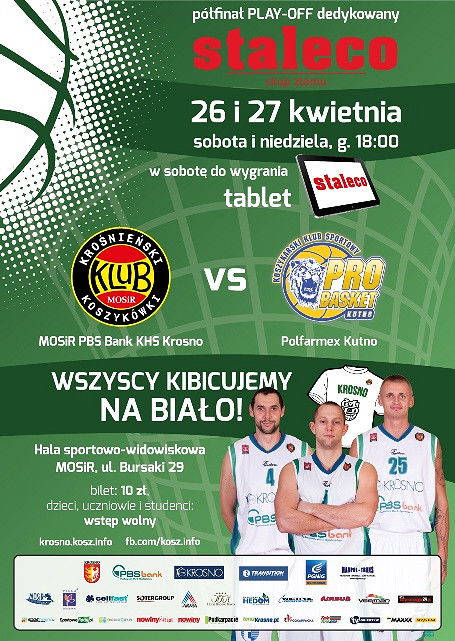 II runda PLAY-OFF 2014. MOSiR PBS Bank KHS Krosno – Polfarmex Kutno. Zapraszamy na półfinały do Krosna! - zdjęcie w treści 