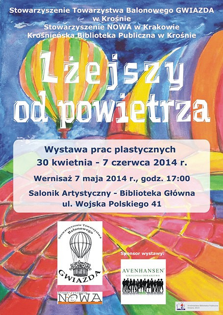 „Lżejszy od powietrza” - wystawa w Krośnieńskiej Bibliotece Publicznej - zdjęcie w treści 