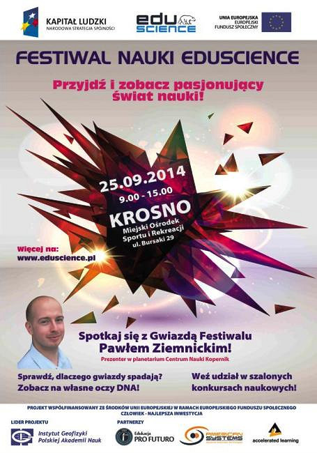 Festiwal Nauki Eduscience w Krośnie ! - zdjęcie w treści 