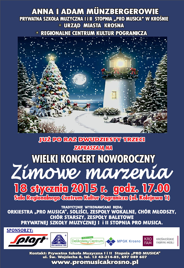 23. Koncert Noworoczny Prywatnej Szkoły Muzycznej 