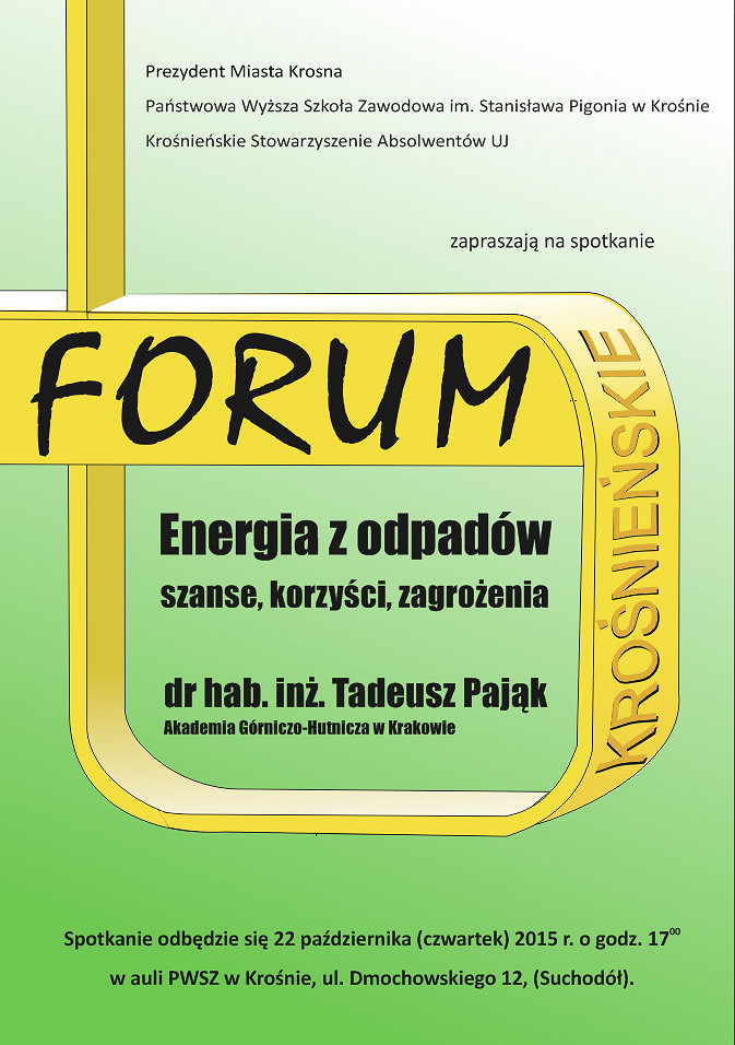 Energia z odpadów - szanse, korzyści i zagrożenia - wykład dr hab. Tadeusza Pająka z AGH - zdjęcie w treści 