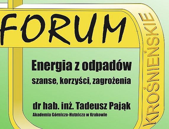 plakat Forum Krośnieńskie - wykład dr hab. Tadeusza Pająka