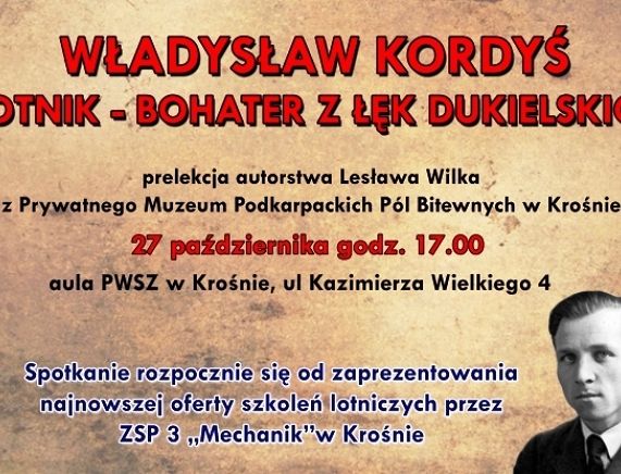 Władysław Kordyś - Lotnik i Bohater - plakat