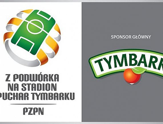 Turniej Tymbarku - logo Tymabrku i PZPN