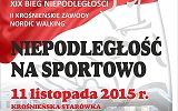 Niepodległość na sportowo 2015 - plakat