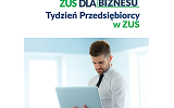 Plakat akcji „Tydzień Przedsiębiorcy”  w ZUS