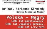 Plakat - wykład Konsul Generalna Węgier w PWSZ w Krośnie