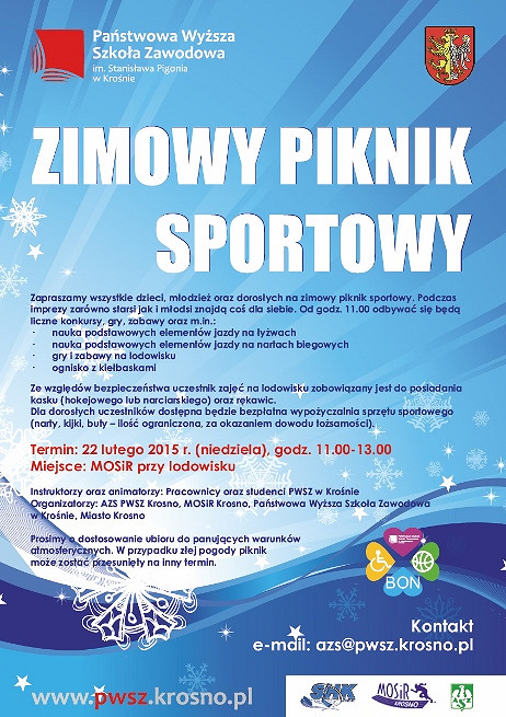 Zapraszamy na Zimowy Piknik Sportowy - zdjęcie w treści 