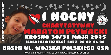 I Nocny Charytatywny Maraton Pływacki - zdjęcie w treści  nr 1