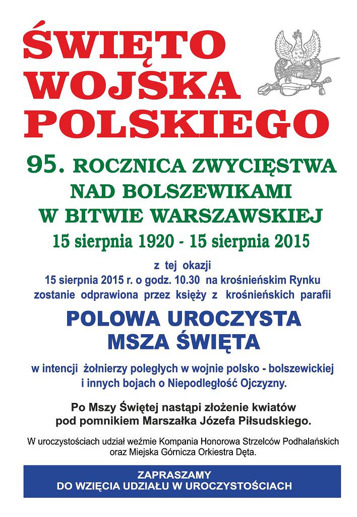 15 sierpnia - uroczysta Msza Święta przeniesiona do Fary - zdjęcie w treści 