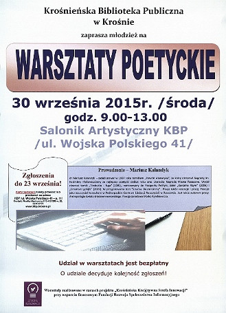 Jak dzisiaj pisać wiersze? - warsztaty twórczego pisania dla młodzieży - zdjęcie w treści 