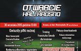 Plakat zapraszający na otwarcie Hali Krosno