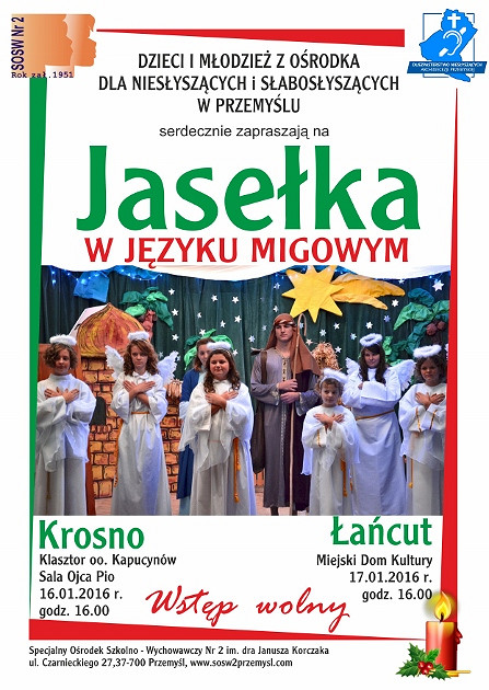 Jasełka w języku migowym - zdjęcie w treści 