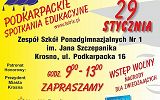 Plakat zapraszający na Podkarpackie Spotkania Edukacyjne KROSNO 2016