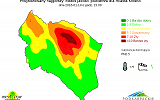 Grafika - Prognozowany stan jakości powietrza dla miasta Krosna na dzień 14.01.2016 godz. 15.00