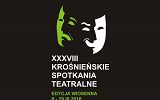 Plakat zapraszający na Wiosenną Edycję Krośnieńskich Spotkań Teatralnych