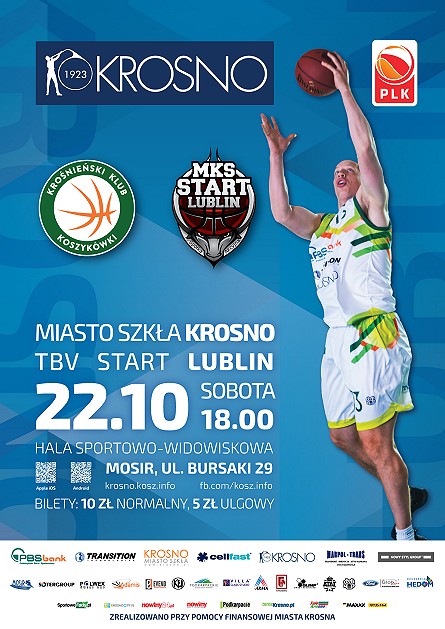 Mecz PLK Miasto Szkła Krosno vs. TBV Start Lublin - zdjęcie w treści  nr 1