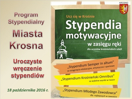 Stypendia motywacyjne dla uczniów krośnieńskich szkół rozdane - zdjęcie w treści 