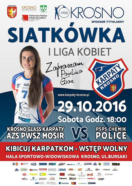 Kibicuj Karpatkom! AZS PWSZ MOSiR Krosno Glass Karpaty vs. PSPS Chemik POLICE - zdjęcie w treści 