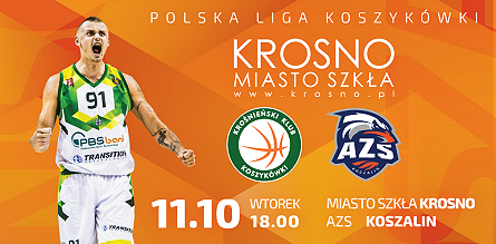 Wtorek pod znakiem koszykówki! Miasto Szkła Krosno vs. AZS Koszalin - zdjęcie w treści 