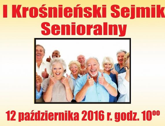 Plakat - I Krośnieński Sejmik Senioralny