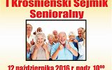 Plakat - I Krośnieński Sejmik Senioralny