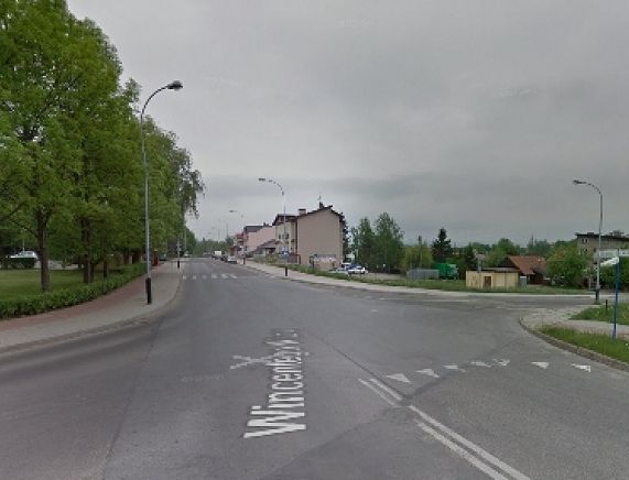 Skrzyżowanie ulic Witosa, Lelewela i Guzikówka - źródło fot. - street view