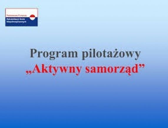 Aktywny samorząd - plakat