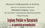 Zaproszenie na spotkanie muzealne Legiony Polskie