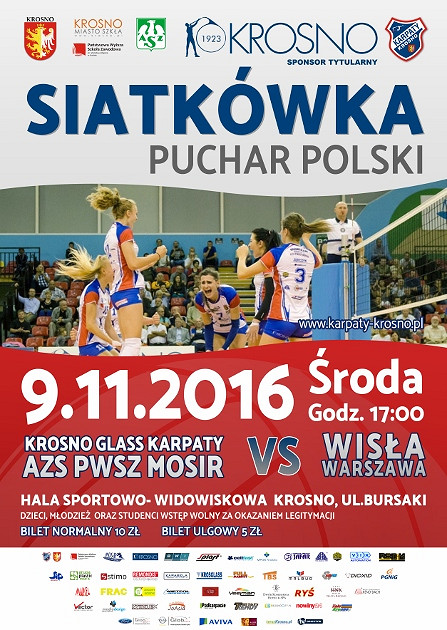 Kibicuj Karpatkom! AZS PWSZ MOSiR Krosno Glass Karpaty vs Wisła Warszawa - zdjęcie w treści 