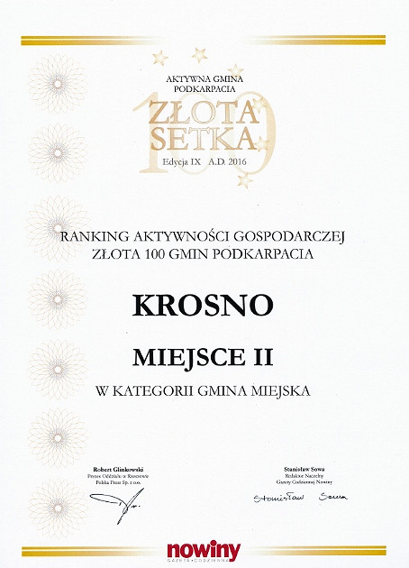 Najbardziej aktywne miasta i gminy woj. podkarpackiego. Krosno nadal w ścisłej czołówce - zdjęcie w treści 