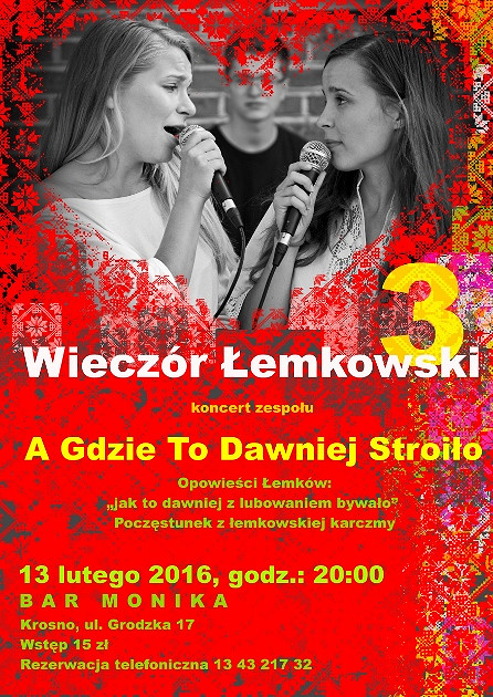 III Wieczór łemkowski „Jak to dawniej z lubowaniem bywało” czyli łemkowskie walentynki - zdjęcie w treści 