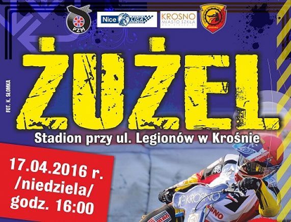 Plakat zapraszający na mecz żużlowy KSM Krosno vs  Polonia Piła