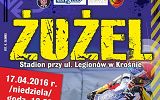 Plakat zapraszający na mecz żużlowy KSM Krosno vs  Polonia Piła