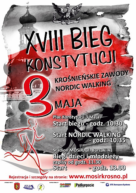 XVIII Krośnieński Bieg Konstytucji i Zawody Nordic Walking - zdjęcie w treści 