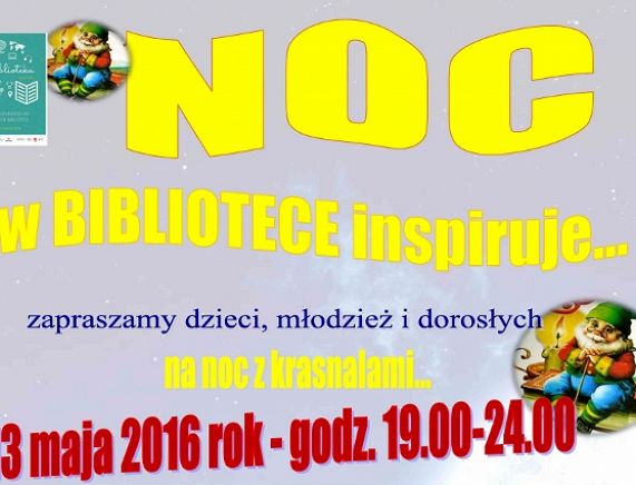 Plakat Nocy w Bibliotece